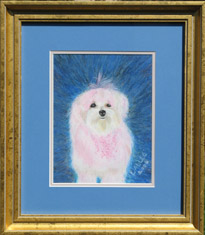 Framed Dog Portrait - In the Pink